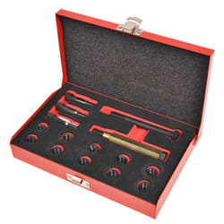 Kit di riparazione filettatura candelette 15 pezzi M 10 x 1,0 mm