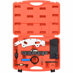 Questo set di strumenti per la fasatura dell'allineamento dell'albero a camme include tutti gli strumenti necessari per la fa ...