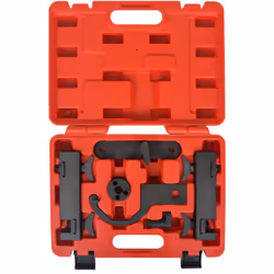 Questo kit di strumenti per la fasatura dell'accensione del motore è ideale per bloccare la corona dentata e tensionare la ca ...