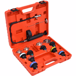 Questo kit universale di qualità per testare la pressione del radiatore è composto da 14 parti e sarà uno strumento di offici ...