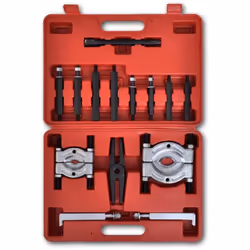 Questo set di estrattori per cuscinetti rimuove efficacemente ingranaggi, pulegge e volanti. È adatto per dividere i cuscinet ...