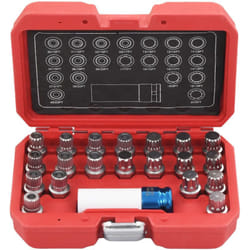 Helloshop26 - Set di prese per bloccaggio cerchio da 21 pezzi Strumenti per garage per veicoli