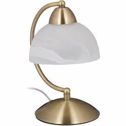 Lampada da tavolo vintage Dimensioni totali AxLxP: ca. 25 x 15 x 19 cm Paralume H x P: ca. 8 x 15 cm Lunghezza del cavo: ca.  ...