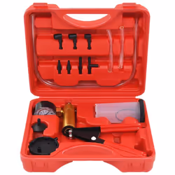Questo kit di pompa per vuoto e spurgo freni di facile utilizzo combina due funzioni in un unico dispositivo. Ideale per cont ...