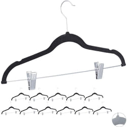 Helloshop26 - Set di 12 grucce con clip in velluto nero