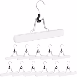 12x clip per grucce per pantaloni Grucce per pantaloni Dimensioni per gruccia AxLxP: ca. 17 x 25 x 2,3 cm Dimensioni del ganc ...