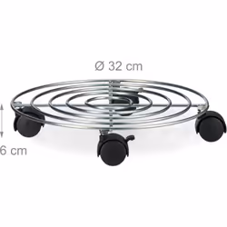 Attenzione: non adatto per uso esterno! Dettagli supporto per piante su ruote • Dimensioni A x L x P: 6 x 32 x 32 cm • Carico ...