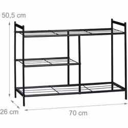 Dettagli della scarpiera • Dimensioni A x L x P: 50,5 x 70 x 26 cm • Distanza tra gli scomparti: 17,5 cm • Altezza scomparto  ...