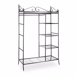 Appendiabiti in metallo per ingresso o camera da letto Struttura stabile in metallo Ornamenti in stile rustico Rivestimento i ...