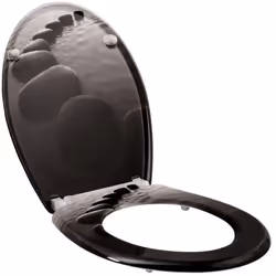 Abbassamento automatico (sistema Easy Close). 6 freni di abbassamento: 4 freni sulla cornice e 2 freni sul coperchio. Plastic ...