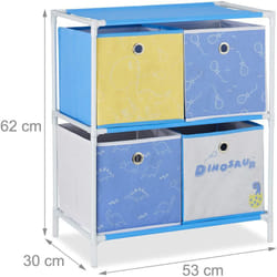 Helloshop26 - Scaffale portaoggetti per giocattoli per bambina, design di mobili per cameretta per bambini