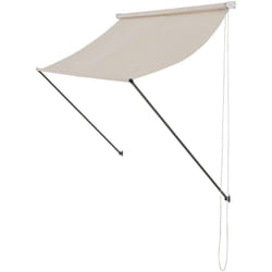 Tendalino parasole parasole da fissare al muro telaio in acciaio a scomparsa sabbia 200 x 120 cm