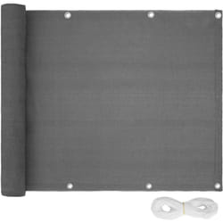 Helloshop26 - Frangivista per balcone grigio 75 cm