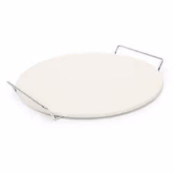 Dettagli della pietra per pizza con supporto • Ø: ca. 33 cm, altezza: ca. 1 cm • Peso: ca. 1,5 Kg • Dimensioni supporto A x L ...