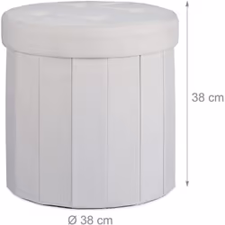 Sgabello contenitore Stabile e resistente Design semplice e moderno Sedile imbottito Rivestimento in lino di alta qualità Per ...