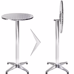 Utilizzo multiuso (tavolo da bar, tavolo da bistrot, tavolo alto, tavolo da giardino, tavolo in alluminio, tavolo alto). Tavo ...