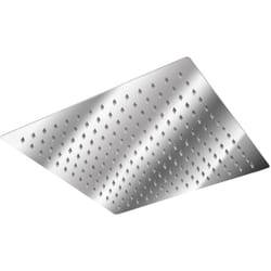Helloshop26 - Soffione doccia quadrato in acciaio inox 30 x 30 cm
