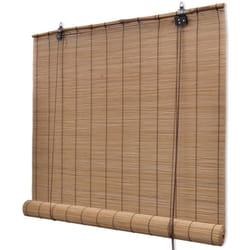 Helloshop26 - Tenda a rullo in bambù marrone 120 x 160 cm Tenda per finestra Frangivista avvolgibile