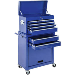 Carrello da officina 8 cassetti blu