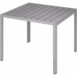 Dimensioni totali (LxPxH): circa 90 cm x 90 cm x 74,5 cm. Pannelli effetto legno (LxPxH): circa 86,5 cm x 9,5 cm x 1,5 cm. Pi ...