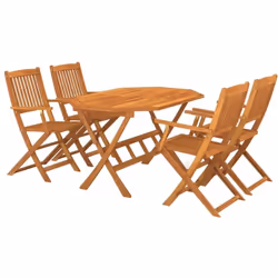 Crea un'estetica avvincente e coerente nel tuo spazio esterno con questo set da pranzo da giardino in legno! Questo set da pr ...