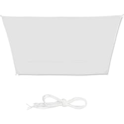 Vela ombreggiante a trapezio 3 x 4 x 2 m bianca