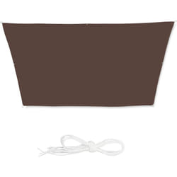 Vela ombreggiante a trapezio 3 x 4 x 2 m marrone