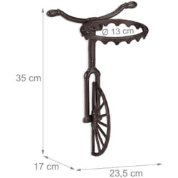 Portavaso da bicicletta da parete marrone