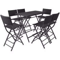 Questo set da bar in rattan per esterni sarà una fantastica aggiunta al tuo giardino o patio. Può anche essere utilizzato com ...