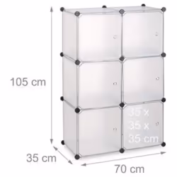 Mobile moderno in plastica da assemblare Montaggio senza forare né avvitare Mobili divisori per l'ufficio o il soggiorno Come ...