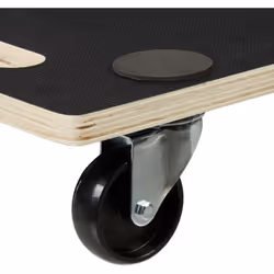 Dettagli del carrello da trasporto con ruote • Dimensioni A x L x P: 11,5 x 58 x 30 cm • Carico massimo: ca. 400 kg • Spessor ...