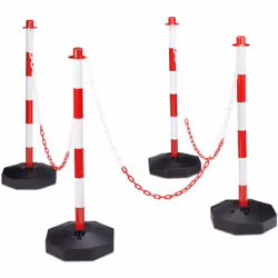 Dettagli sulle etichette con catene • Materiale: plastica • Dimensioni per palo A x L x P: 82 x 28 x 28 cm • Lunghezza catena ...
