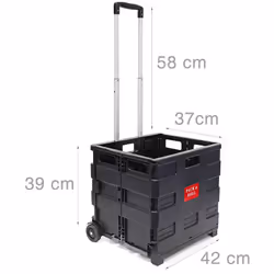 Questo trolley pieghevole è un aiuto molto pratico durante la corsa. Ti permette di archiviare i tuoi acquisti in modo sempli ...