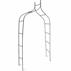 Decora la zona d'ingresso del tuo giardino con un arco di rose decorativo. Questo arco di rose reali ha una parte superiore c ...