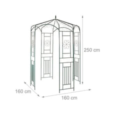 Paletto per rose in metallo 250 cm verde