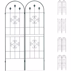 Proprietà Set: griglia con ornamenti decorativi in set da 2 - Dimensioni per griglia AxLxP: ca. 180 x 50 x 1,5 cm Design: il ...