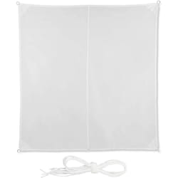Vela ombreggiante quadrata 3 x 3 m bianca