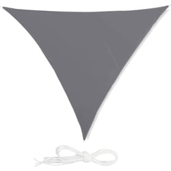 Vela ombreggiante triangolare 4 x 4 x 4 m grigia