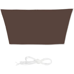 Vela ombreggiante a trapezio 3 x 5,5 x 4 m marrone