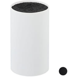 Helloshop26 - Ceppo portacoltelli universale universale non tagliato bianco