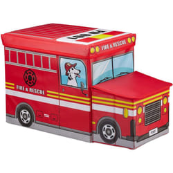 Helloshop26 - Pouf pieghevole per bambini rosso, sgabello portagiochi