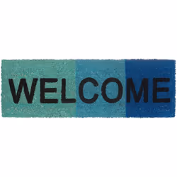 Dettagli dello zerbino WELCOME in fibra di cocco • Dimensioni A x L x P: 1,5 x 75 x 25 cm • Peso: 1,2 kg • Lato superiore in  ...