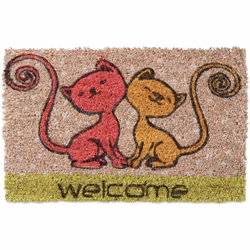Dettagli del mini zerbino per bambini • Dimensioni A x L x P: 1,5 x 40 x 25 cm • Peso: 0,5 kg • Lato superiore in fibra di co ...