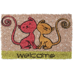Helloshop26 - Mini zerbino tappetino porta d'ingresso asciugamano per bambini in fibre di cocco
