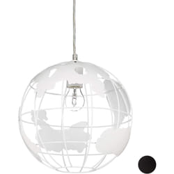 Helloshop26 - Lampada da parete lampada da terra di design decorazione con paralume a sfera a sospensione bianco globo