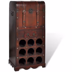 Questo ripiano può contenere fino a 9 bottiglie. Nella parte superiore è presente un baule per riporre tutti gli utensili per ...