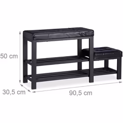 Scarpiera con seduta Stivaggio per scarpe nel corridoio, soggiorno o camera da letto Design elegante che si integra perfettam ...