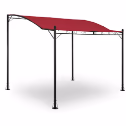 Colore Rosso Dimensioni del tetto 2,6 x 3 m Materiale del tetto Poliestere 180 g/m2 Materiale struttura Acciaio verniciato a  ...