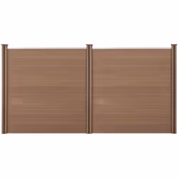 Chiusura Questa recinzione in legno composito stabile, resistente alle intemperie e decorativa è la soluzione ideale per reci ...