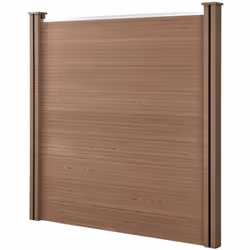 Chiusura Questa recinzione in legno composito decorativa, resistente alle intemperie e durevole è la soluzione ideale per rec ...